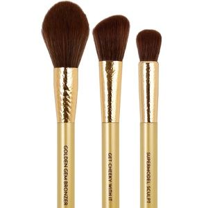 MOTD Cosmetics Gold Goddess Brush Set (set of 3)